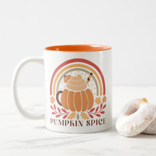 Boho Fall Autumn Quote  Two-Tone Coffee Mug