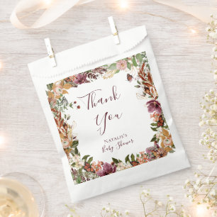 Boho Fall Baby shower Favoriser les sacs