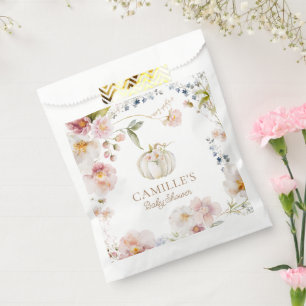 Boho Fall Girl Baby Shower Favour Bag