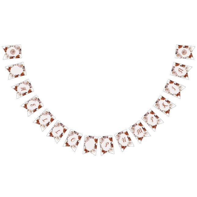 Boho fall Hello pumpkin Bunting Flags (All)