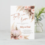 Boho Fall in Love Bridal Shower Invitation<br><div class="desc">Invitation perfect for bridal shower,  wedding,  and engagment party.</div>