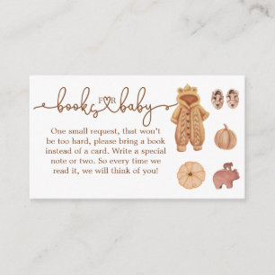 Boho Fall Minimalist Modern Neutral Baby Shower Enclosure Card