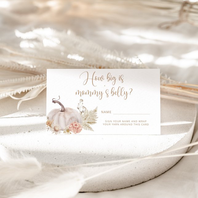 Boho fall pumpkin how big mommy's belly enclosure  (Creator Uploaded)