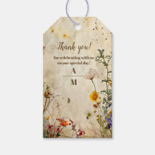 Boho Fall Wildflower Wedding Gift Tags