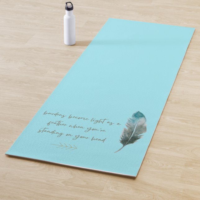 Boho Feather and Arrow Yoga Mat (In Situ)