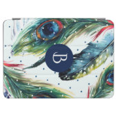 Boho Feathers Colourful Watercolors Pattern iPad Air Cover (Horizontal)