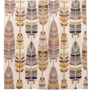 Boho Feathers: Tribal Seamless Pattern