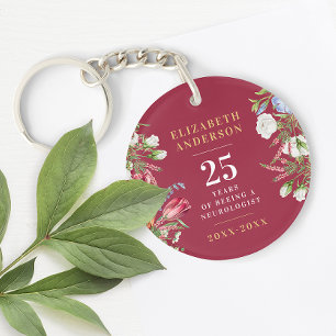 Boho Femme Retire Rouge Et Or Anniversaire Floral