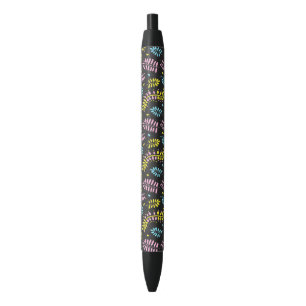 Boho Ferns-Bold Black Ink Pen