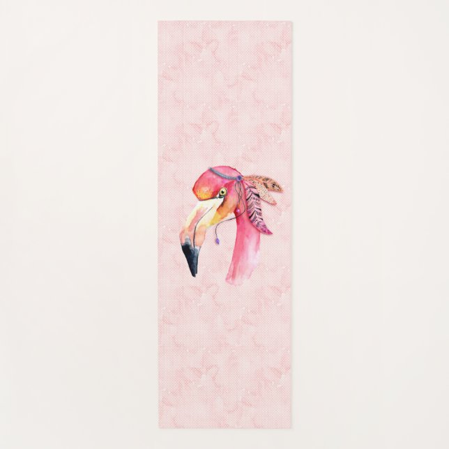 Boho Fiona Flamingo Yoga Mat (Front)