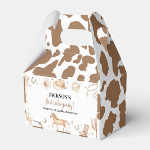 Boho First Rodeo Birthday Favor Box