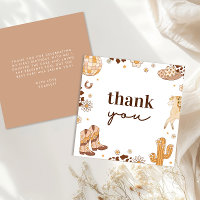 Boho First Rodeo Cowgirl Merci Cartes