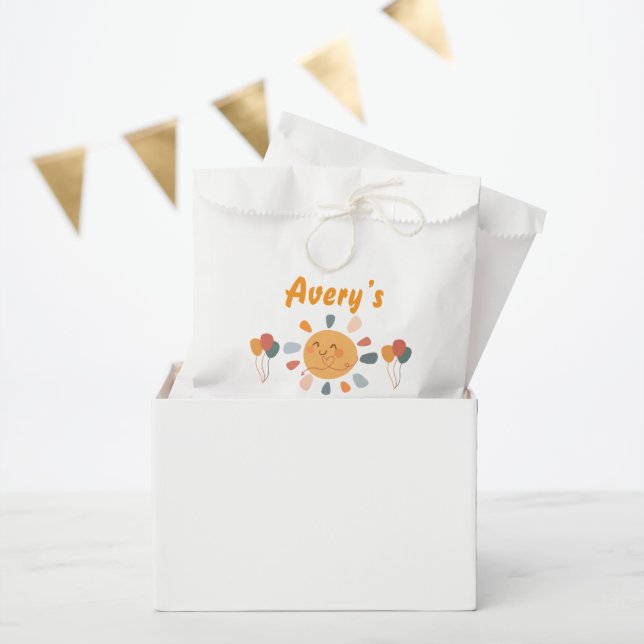 Boho First Trip Around the Sun 1st Birthday  Favour Bag (Party)