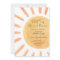 Boho First Trip Around The Sun 1st Birthday Invita