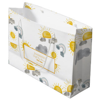 Boho First Trip Around The Sun 1st Birthday Large Gift Bag