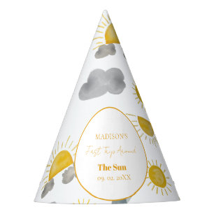 Boho First Trip Around The Sun 1st Birthday Party Hat