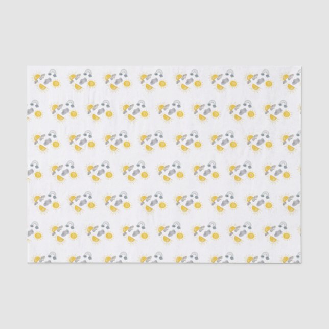 Boho First Trip Around The Sun 1st Birthday Tissue Paper (Front)