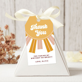 Boho First Trip Around the Sun First Birthday Gift Tags