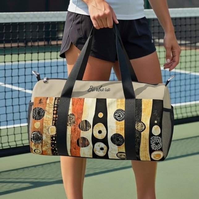 Boho Flair | Dink Well Personalized Small Duffle Bag (Creator Uploaded)