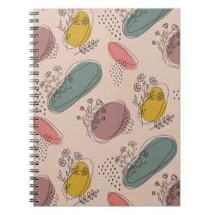 Boho Floral Abstract Notebook