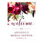 Boho Floral | AFFICHE DE BIENVENUE FÊTE DES MARIÉE