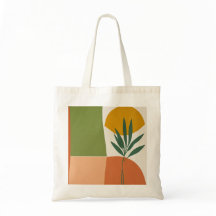 boho floral affordable fabric tote bag