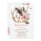 Boho Floral and Antler Baby Shower Invitation