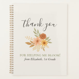 Boho Floral Aquarelle Enseignant Merci