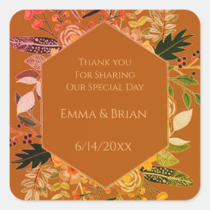 Boho floral autumn Sticker