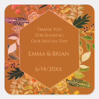 Boho floral autumn Sticker