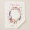 Boho Floral Baby Milestone Monthly Sherpa Blanket