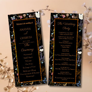 Boho Floral Black Butterfly Garden Program