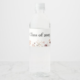 Boho Floral Bottle Label