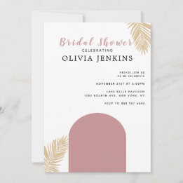 Boho Floral Bridal Shower Invitation