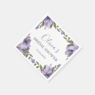 Boho Floral Bridal Shower  Napkin