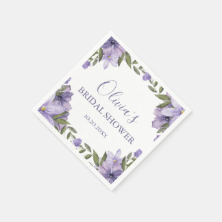 Boho Floral Bridal Shower  Napkin