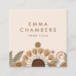 Boho Floral Business Card