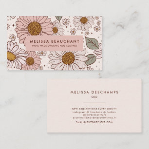 Boho Floral Business Card