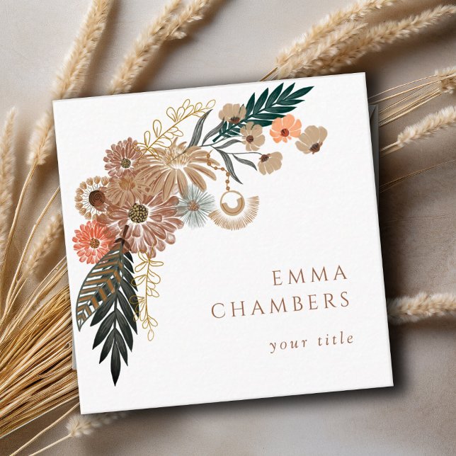 Boho Floral Business Card (Creator Uploaded)