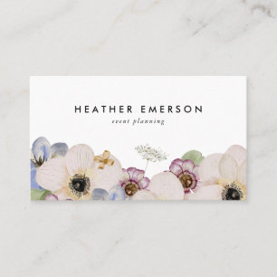 Boho Floral Carte de visite
