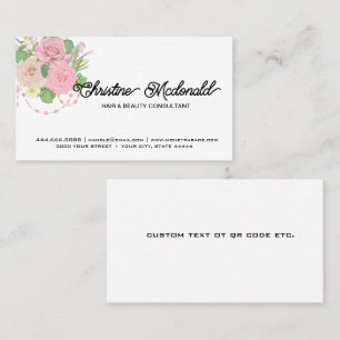 Boho Floral Cartes de visite - Concevez votre en l