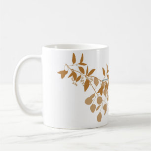 Boho Floral Ceramic Mug, Coffee Cup for Plant Love