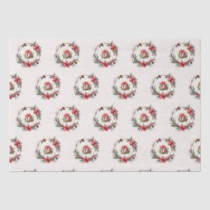 BOHO Floral Christmas Watercolor Tissue Paper