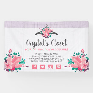 Fashion Boutique Indoor Outdoor Banners Zazzle CA