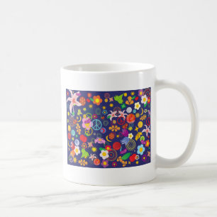 Boho floral coffee mug
