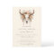 Boho Floral Cow Skull Western Photo Wedding 