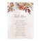 Boho Floral Fall Wedding Seating Chart Table Plan
