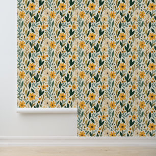 Boho Floral Fantasy Wallpaper