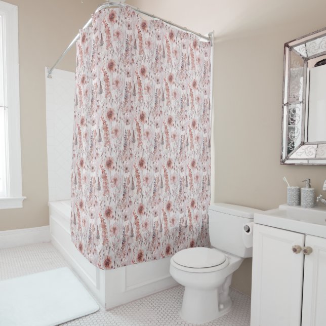 Boho Floral Flowers Modern Pattern (In Situ)