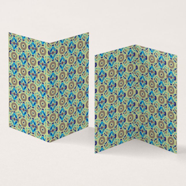 Boho Floral Folded Cards | Artistic Vintage Chic (Inside and Outside)